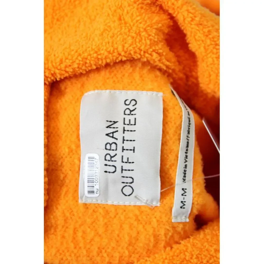 Urban Outfitters Womens High Neck Long Sleeve Pullover Sweatshirt Orange Size M